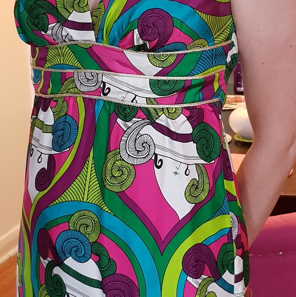 Voom Silk Multi Colored Dress - Picture 16 of 16